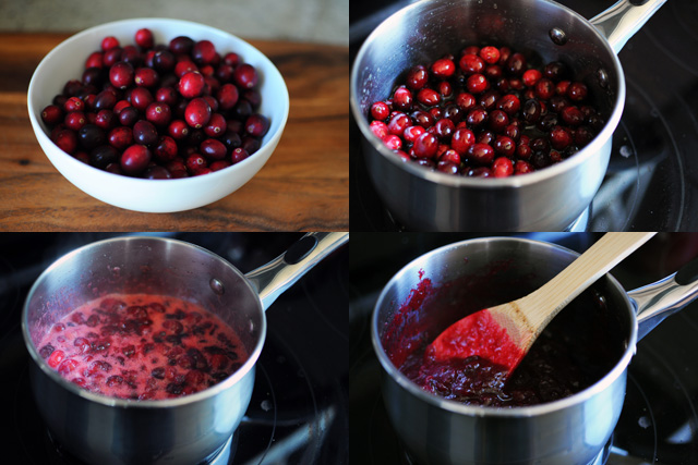 Making Cranberry Jam