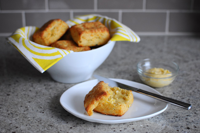 Post image for Cheddar and Chive Biscuits + Sea Salt and Maple Butter